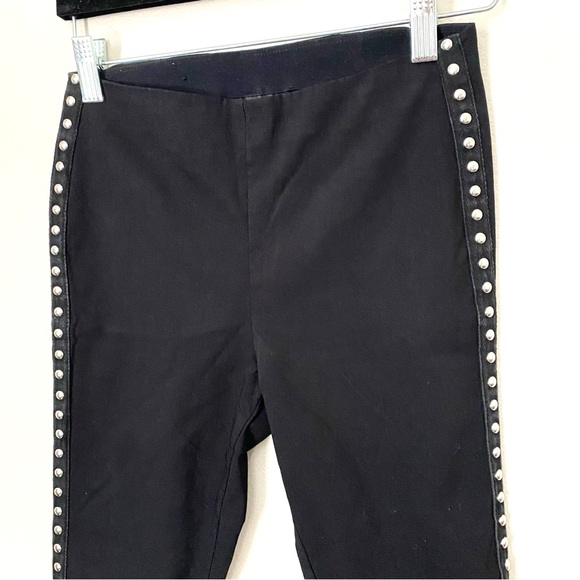 INC International Concepts Women's Black Mid-Rise Side-Stud Skinny-Leg Pant - Picture 6 of 7